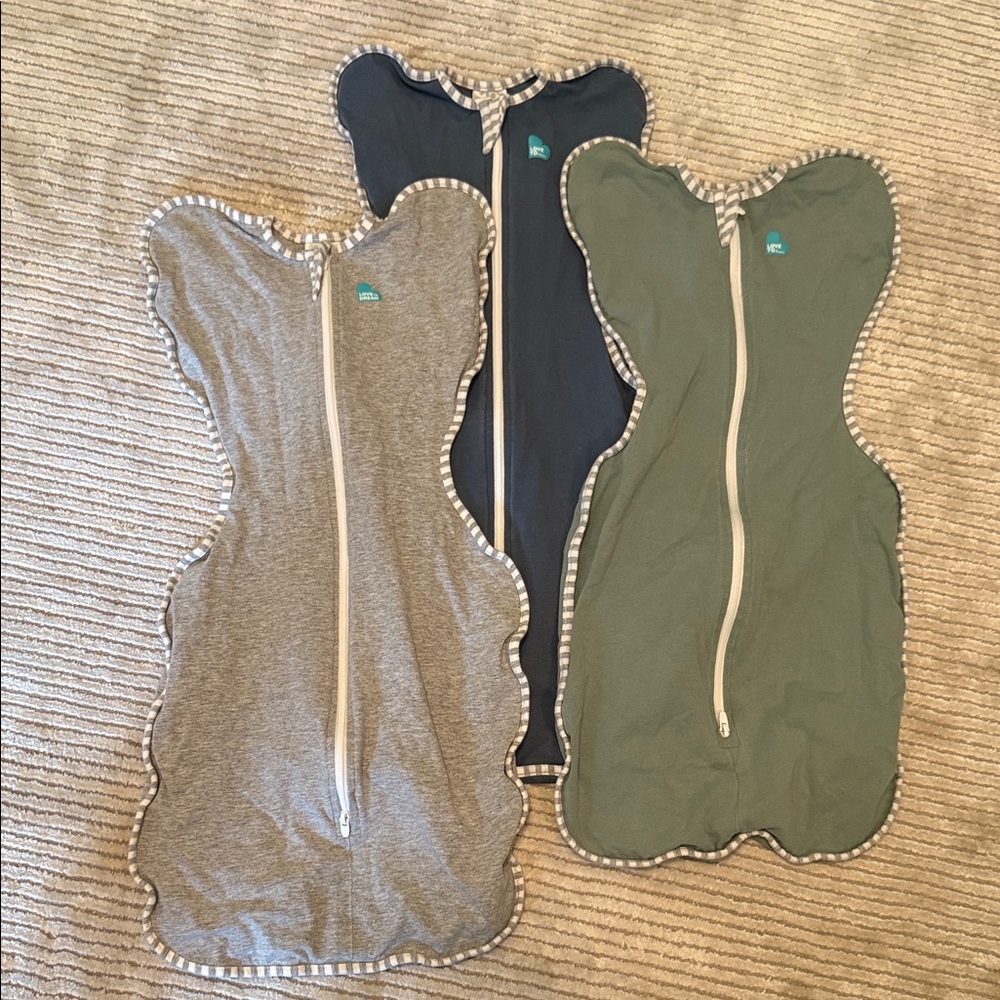 Love to Dream Swaddle Up in Gray, blue and green